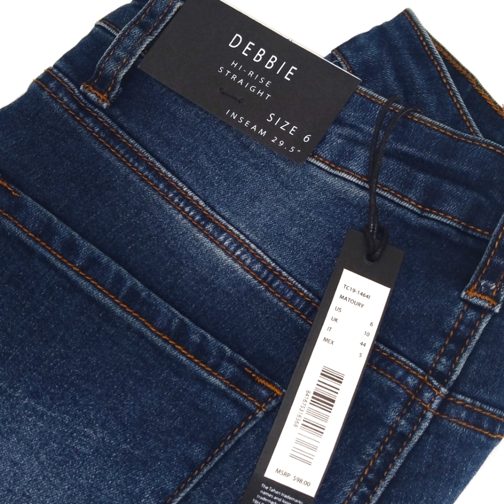 Women's Tahari Mid-Rise Straight Jeans - Picture 3 of 16